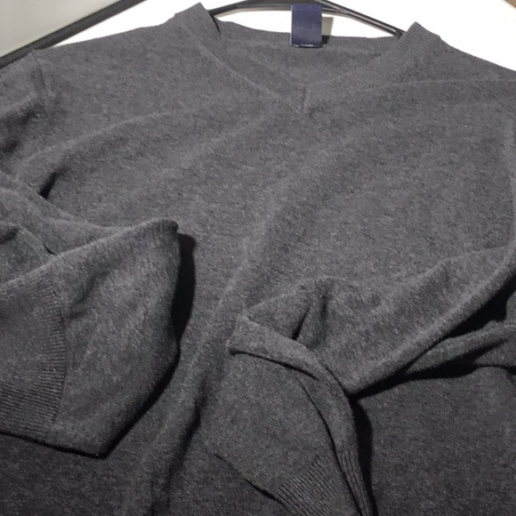 Gap V Neck Cotton Blend Sweater (B) - Picture 4 of 5